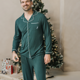 Pyjama Set Heren Groen