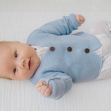 Pure Blue vest met knopen