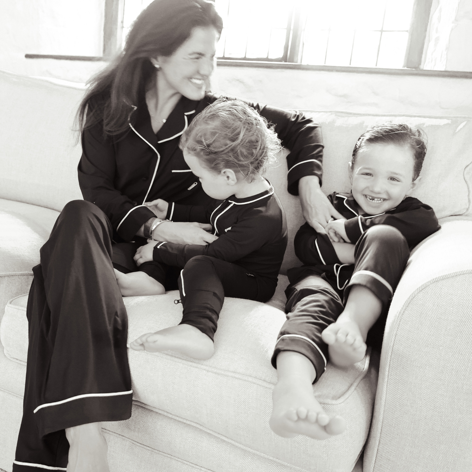 Ladies Pyjamas Set Navy Heritage