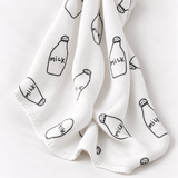 Grande couverture en mousseline « Milk »