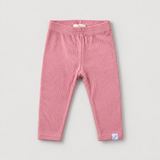 Ribbed Leggings in bambù rosa