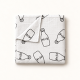 Grande couverture en mousseline « Milk »