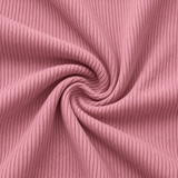 Ribbed Leggings in bambù rosa