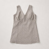 Top de lactancia sin mangas Windowpane