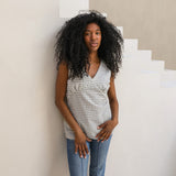 Top de lactancia sin mangas Windowpane