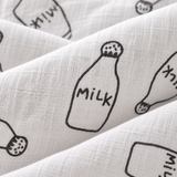 Grande couverture en mousseline « Milk »