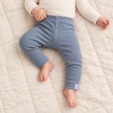 Ribbed Leggings en bambou « Blueberry »