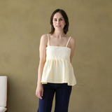 Still-Peplum-Top Gelb