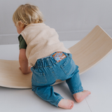 Gilet en coton tricoté Beige