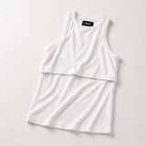 Breastfeeding Ribbed Débardeur Blanc