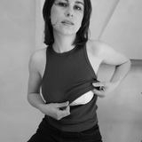 Breastfeeding Ribbed Débardeur Noir