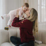 Vellón de lactancia burdeos