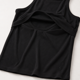 Breastfeeding Ribbed Débardeur Noir