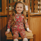 Ensemble de pyjamas pour enfants William Morris Strawberry Thief Rouge