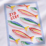Maglietta da bambino oversize White Sardines