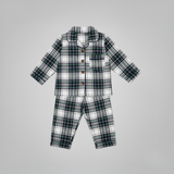 Children's PJ Set Green Tartan