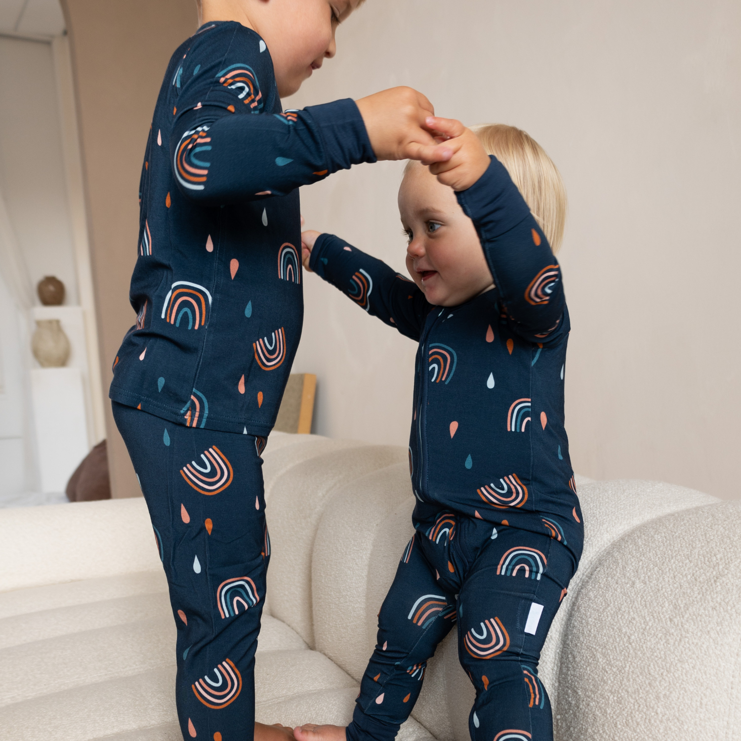 Ensemble de pyjamas pour enfants Navy Rainbow