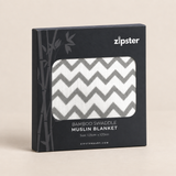 Grande couverture en mousseline « Zig Zag »