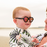 Bamboe zonnebril hart