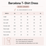 Barcelona Stillen T-Shirt Kleid