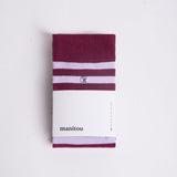 Calcetines Manitou Stripe Affairs Mulberry y Red Rock