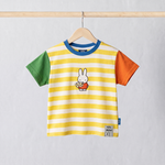 Miffy : t-shirt enfant à col roulé rayé « Bloom », vue de face
