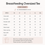 Oversized Breastfeeding Tee Blue