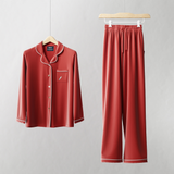 Ladies Pyjamas Set Red Heritage