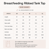 Breastfeeding Ribbed Débardeur Blanc