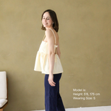 Still-Peplum-Top Gelb