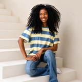 T-shirt d'allaitement surdimensionné Butter and Blue
