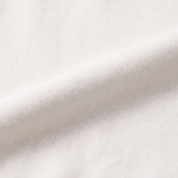 Close-up of the soft bamboo fabric of the White Miffy children's T-shirt with green Miffy print