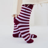 Calcetines Manitou Stripe Affairs Mulberry y Red Rock