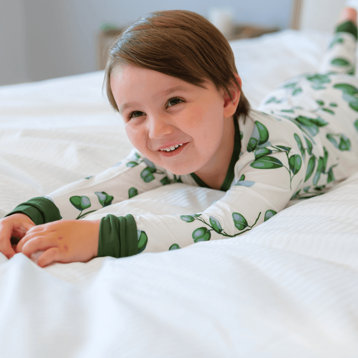 Children's PJ Set Greenery - Zipster