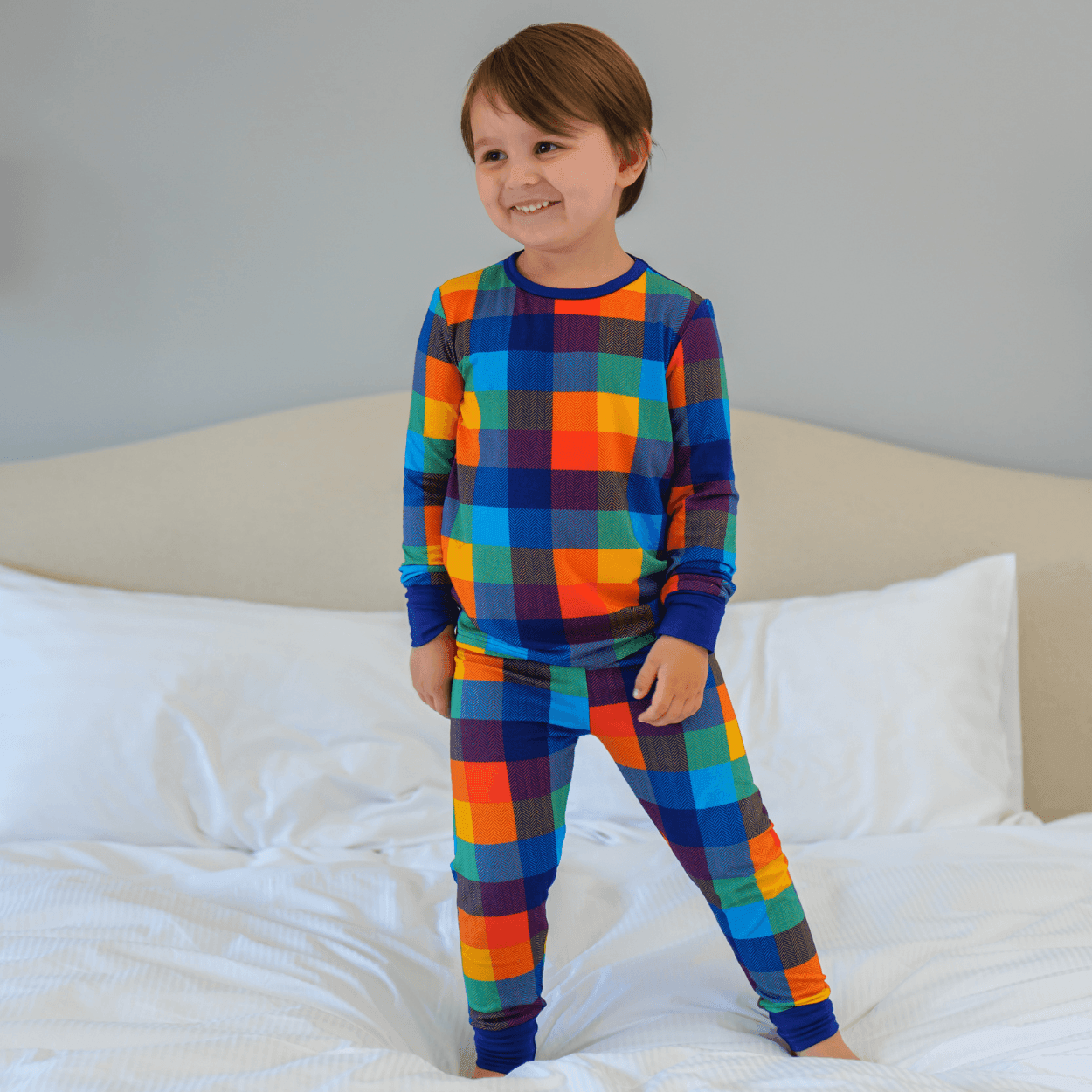 Children's PJ Set Harlequin - Zipster