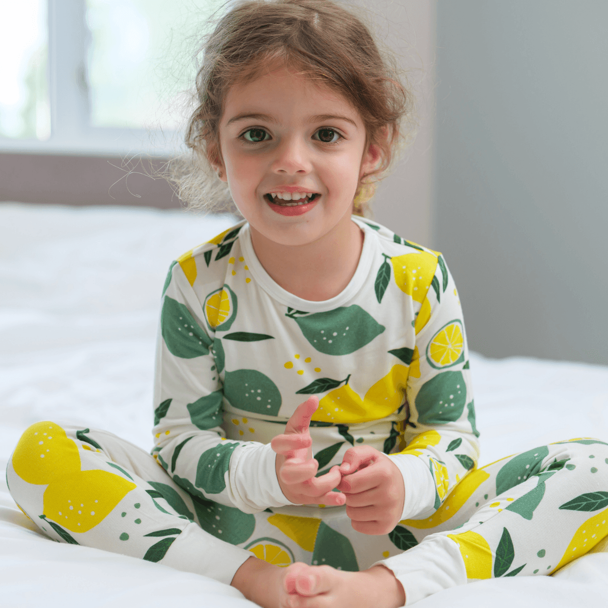 Children's PJ Set Lemons - Zipster