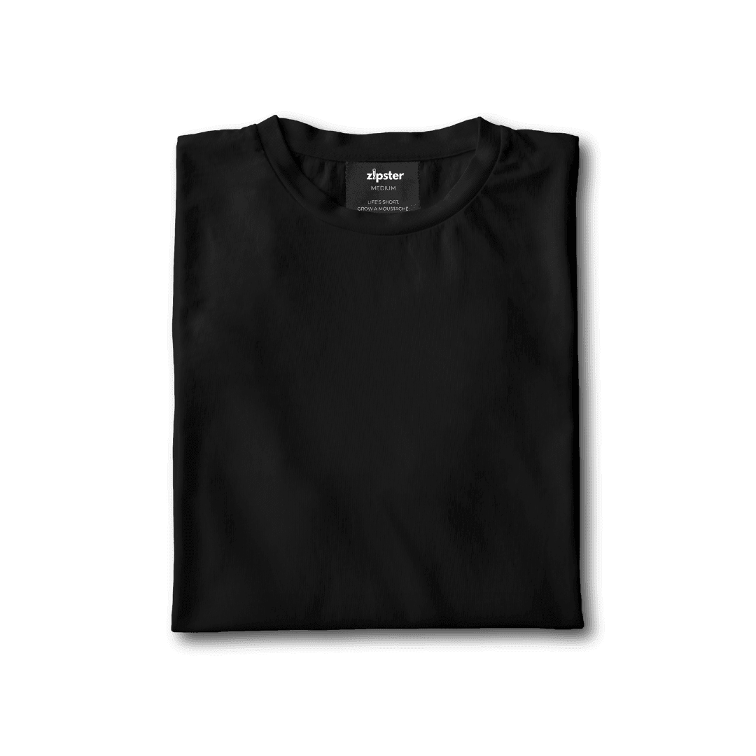 Men's Black Bamboo T-Shirt New - Zipster