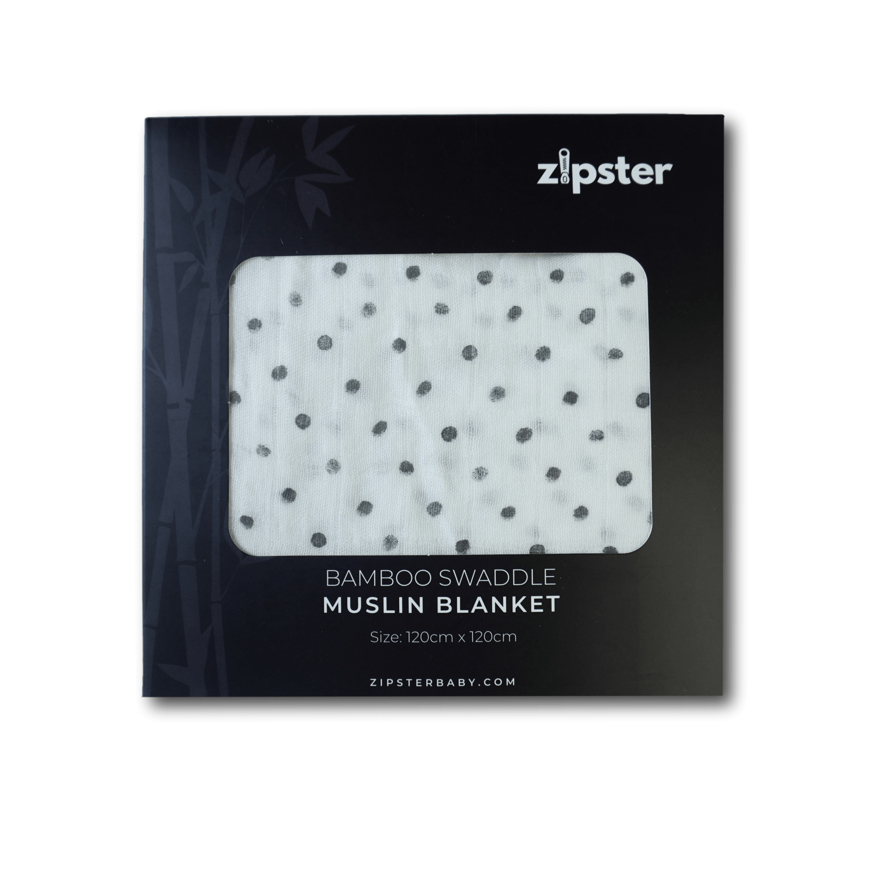 Polka Dot Large Muslin Blanket - Zipster